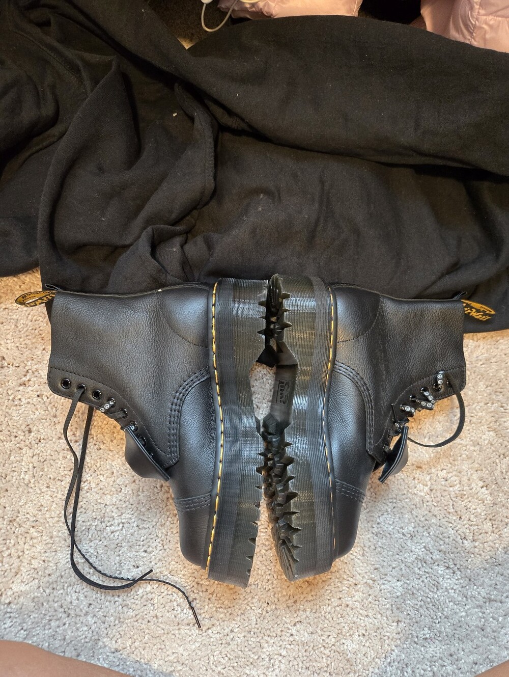 NEW!! Dr Martens Sinclair LAZY OAF HAPPY SAD Platform Boots. Size 8 MAKE OFFER! - Picture 6 of 11